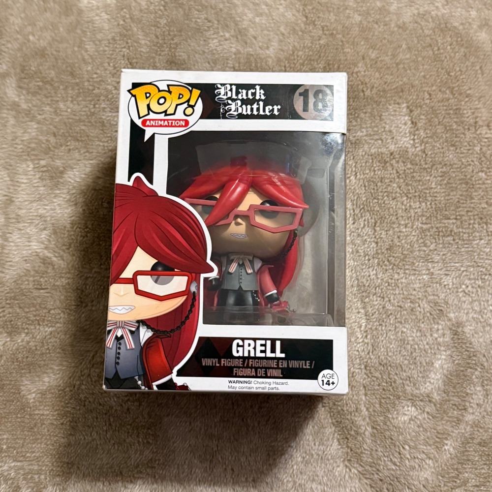 Funko Pop Animation Black Butler Grell 18 Vinyl Figure Anime Collectible